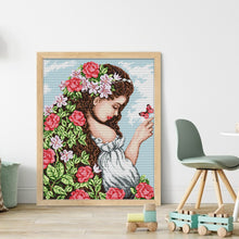 Load image into Gallery viewer, Joy Sunday - Daughter Of Spring - 41*52CM 14CT 2 Stamped Cross Stitch