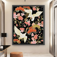 Load image into Gallery viewer, Joy Sunday - Crane Longevity - 54*63CM 14CT 2 Stamped Cross Stitch