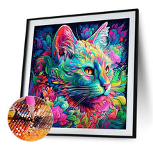 Load image into Gallery viewer, Cat 40*40CM(Picture) Full Round Drill Diamond Painting