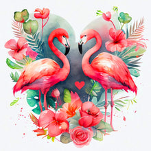 Load image into Gallery viewer, Flamingo 40*40CM(Canvas) Full Round Drill Diamond Painting