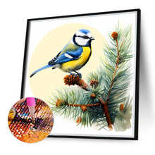 Load image into Gallery viewer, Blue Bird On A Pine Tree 40*40CM(Canvas) Full Round Drill Diamond Painting