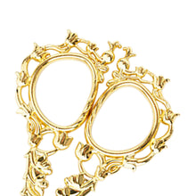 Load image into Gallery viewer, Flower Pattern Embroidery Scissors for Sewing Crafting 6.2x12.8cm (Golden Brown)