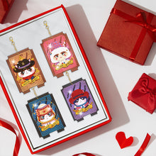 Load image into Gallery viewer, 6PCS Diamond Art Keyring Thief Double Sided Diamond Painting Keychain Seer Cards