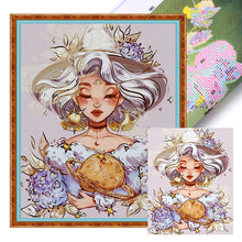 Load image into Gallery viewer, Yishu - Libra Girl - 40*50CM 11CT 3 Stamped Cross Stitch