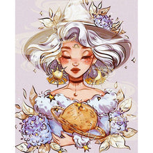 Load image into Gallery viewer, Yishu - Libra Girl - 40*50CM 11CT 3 Stamped Cross Stitch