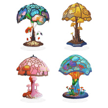 Load image into Gallery viewer, 4 PCS Diamond Art Table Decor Mushroom with Lights (Mushroom 3)