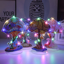 Load image into Gallery viewer, 4 PCS Diamond Art Table Decor Mushroom with Lights (Mushroom 3)