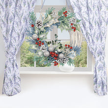 Load image into Gallery viewer, Christmas Acrylic Special Shaped Diamond Painting Wreath Ornament