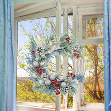 Load image into Gallery viewer, Christmas Acrylic Special Shaped Diamond Painting Wreath Ornament