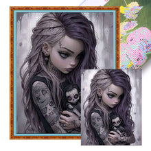Load image into Gallery viewer, Yishu - Dark Girl - 50*62CM 11CT 3 Stamped Cross Stitch
