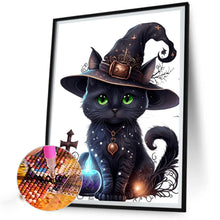 Load image into Gallery viewer, Halloween Cat 40*50CM(Canvas) Full Round Drill Diamond Painting