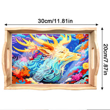 Load image into Gallery viewer, Diamond Painting Nesting Food Trays with Handle Coffee Table Tray (Dragon)