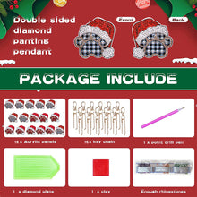 Load image into Gallery viewer, 16PCS Double Sided Special Shape Diamond Art Keyring for Adult Kid (Dogs Paw)