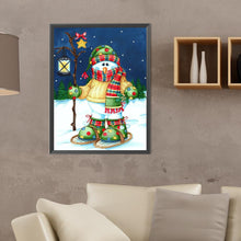 Load image into Gallery viewer, Skating Snowman 30*40CM(Canvas) Full Round Drill Diamond Painting