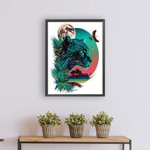 Load image into Gallery viewer, Leopard Sunset Scene 30*40CM(Canvas) Full Round Drill Diamond Painting