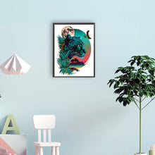 Load image into Gallery viewer, Leopard Sunset Scene 30*40CM(Canvas) Full Round Drill Diamond Painting