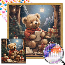 Load image into Gallery viewer, Christmas Bear 40*40CM(Picture) Full Round Drill Diamond Painting