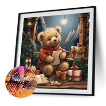 Load image into Gallery viewer, Christmas Bear 40*40CM(Picture) Full Round Drill Diamond Painting