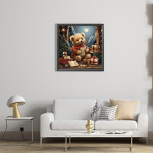 Load image into Gallery viewer, Christmas Bear 40*40CM(Picture) Full Round Drill Diamond Painting