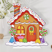 Load image into Gallery viewer, Round Desktop Diamond Painting Ornament Candy House Crystal Painting Desktop Kit
