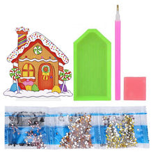Load image into Gallery viewer, Round Desktop Diamond Painting Ornament Candy House Crystal Painting Desktop Kit