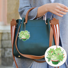 Load image into Gallery viewer, 9PCS Double Sided Special Shape Diamond Art Keyring (Dessert Flowers)