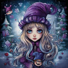 Load image into Gallery viewer, Huancan - Halloween Witch - 60*60CM 11CT 3 Stamped Cross Stitch