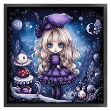 Load image into Gallery viewer, Huancan - Halloween Witch - 60*60CM 11CT 3 Stamped Cross Stitch