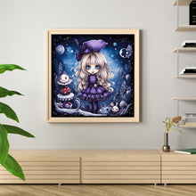 Load image into Gallery viewer, Huancan - Halloween Witch - 60*60CM 11CT 3 Stamped Cross Stitch