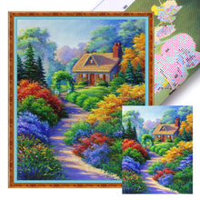 Load image into Gallery viewer, Huancan - Woods Cabin - 40*50CM 11CT 3 Stamped Cross Stitch