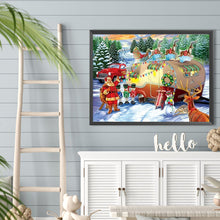 Load image into Gallery viewer, Christmas Camper 40*30CM(Canvas) Full Round Drill Diamond Painting