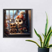 Load image into Gallery viewer, Winter Night Animals 40*40CM(Picture) Full Round Drill Diamond Painting