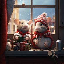 Load image into Gallery viewer, Winter Night Animals 40*40CM(Picture) Full Round Drill Diamond Painting