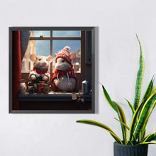 Load image into Gallery viewer, Winter Night Animals 40*40CM(Picture) Full Round Drill Diamond Painting