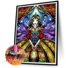 Load image into Gallery viewer, Cartoon Princess Stained Glass 40*50CM(Canvas) Full Round Drill Diamond Painting