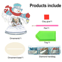 Load image into Gallery viewer, Christmas Snowman Wooden Desktop Diamond Painting Ornament (4)