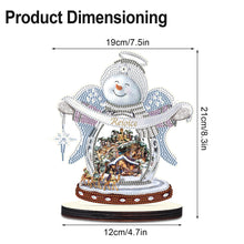 Load image into Gallery viewer, Christmas Snowman Wooden Desktop Diamond Painting Ornament (11)