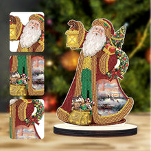 Load image into Gallery viewer, Christmas Wooden Desktop Diamond Painting Ornament Diamond Table Decor (Santa 2)