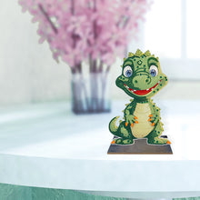 Load image into Gallery viewer, Wooden Desktop Diamond Painting Ornament Diamond Table Decor (Dragon Baby 4)