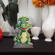 Load image into Gallery viewer, Wooden Desktop Diamond Painting Ornament Diamond Table Decor (Dragon Baby 4)