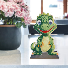 Load image into Gallery viewer, Wooden Desktop Diamond Painting Ornament Diamond Table Decor (Dragon Baby 4)