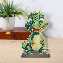 Load image into Gallery viewer, Wooden Desktop Diamond Painting Ornament Diamond Table Decor (Dragon Baby 4)