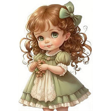 Load image into Gallery viewer, Little Girl 30*45CM(Canvas) Full Round Drill Diamond Painting
