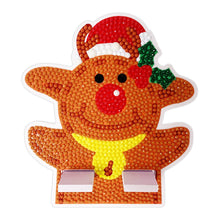 Load image into Gallery viewer, Diamond Painting Desktop Cellphone Stand Gift for Girls (Christmas Elk)