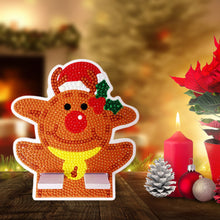 Load image into Gallery viewer, Diamond Painting Desktop Cellphone Stand Gift for Girls (Christmas Elk)