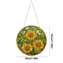 Load image into Gallery viewer, Suncatcher Double Sided Diamond Painting Art Hanging Decoration (Sunflower)