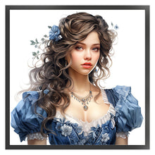 Load image into Gallery viewer, Yishu - Girl - 50*50CM 11CT 3 Stamped Cross Stitch