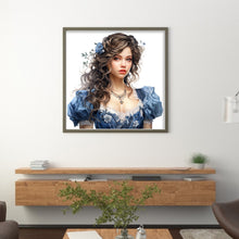 Load image into Gallery viewer, Yishu - Girl - 50*50CM 11CT 3 Stamped Cross Stitch