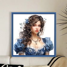 Load image into Gallery viewer, Yishu - Girl - 50*50CM 11CT 3 Stamped Cross Stitch