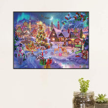 Load image into Gallery viewer, Christmas Snow Scene 60*45CM(Canvas) Full Square Drill Diamond Painting